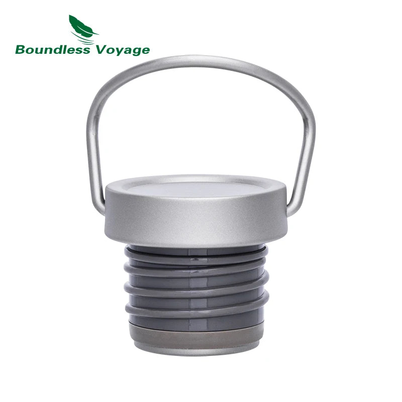 Wide Mouth Titanium Water Bottle Reusable Sport Drinking Bottle for Camping Hiking Picnic Climbing Running