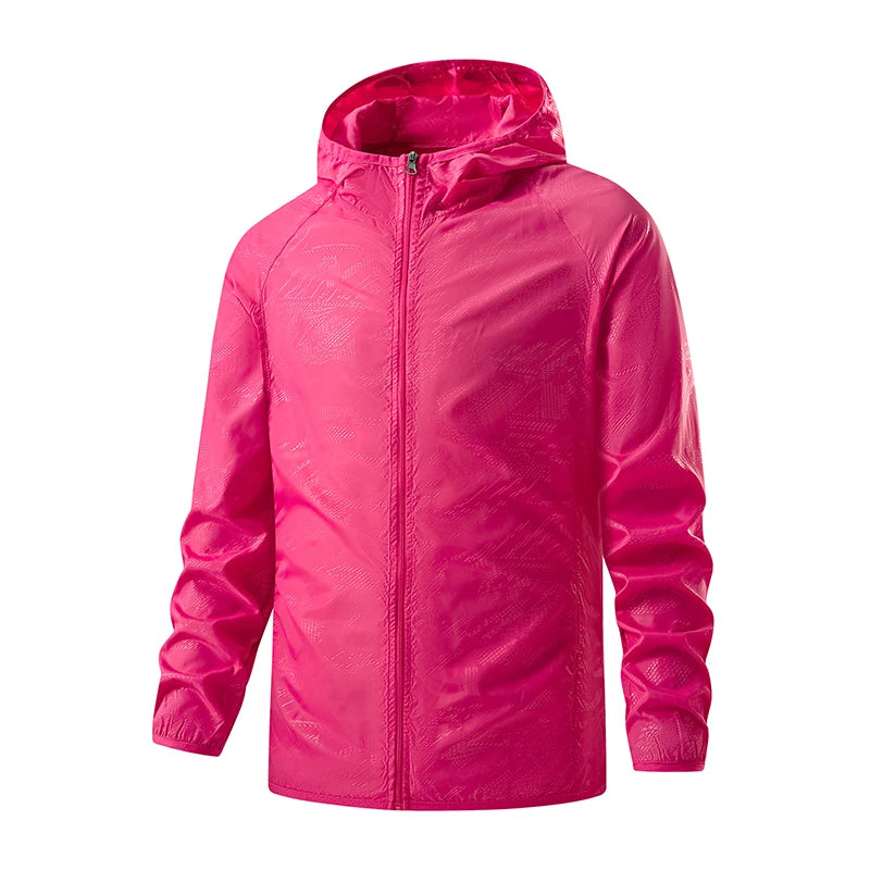 Waterproof Hiking Jackets for Men and Women Sun Protection Windbreaker Camping Climbing Rain Coat Unisex Portable Clothes